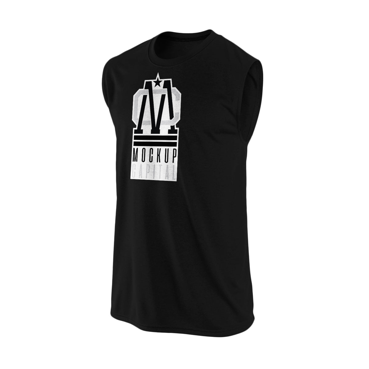 Athletic Sleeveless T-Shirt Mockup