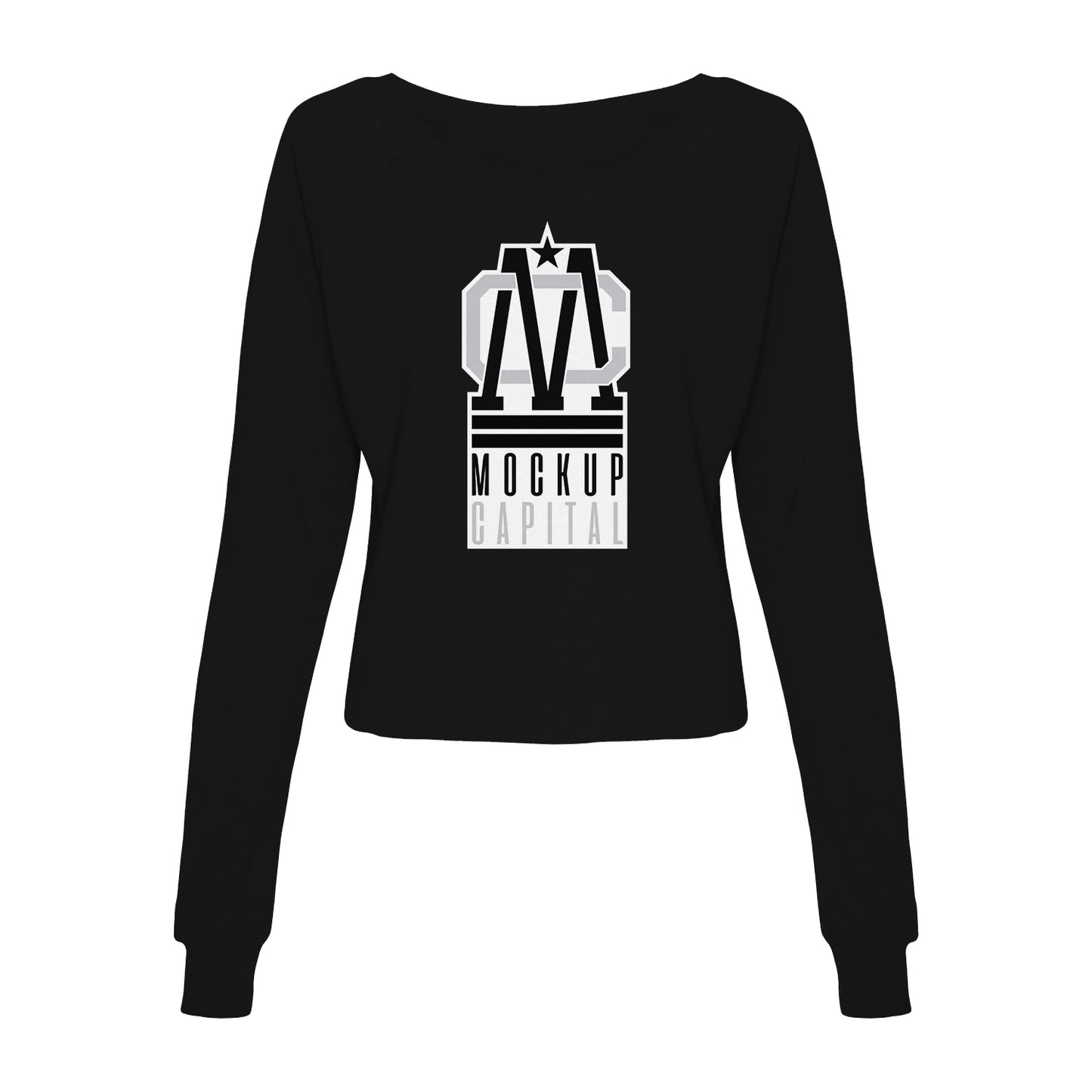 Womens Cropped Sweatshirt Mockup
