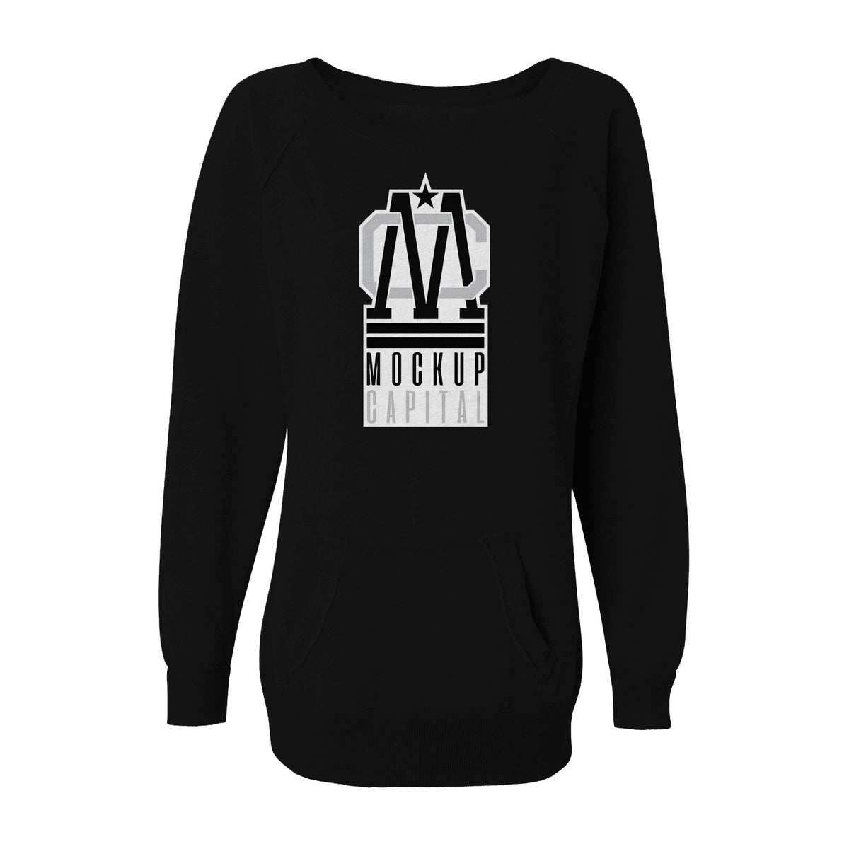 Womens Tunic Sweatshirt Mockup