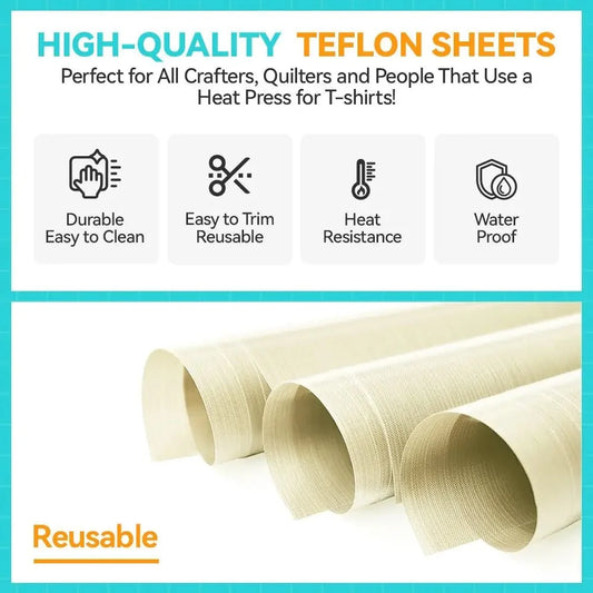 Non-Stick Teflon Sheets (3 Pcs Per box)