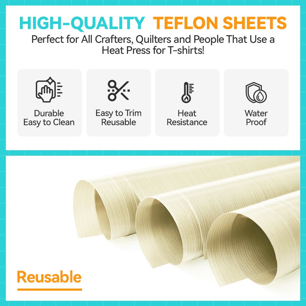 Non-Stick Teflon Sheets (3 Pcs Per box)
