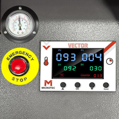 VECTOR 16” x 20” Dual Station Pneumatic Heat Press with Integrated Stand & Laser Alignment