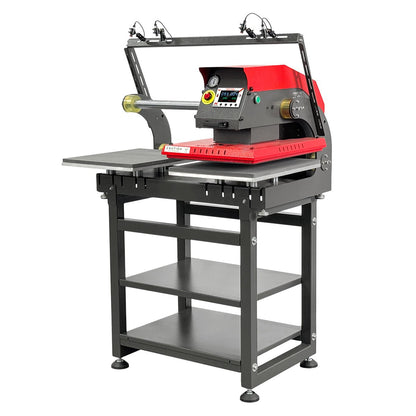 VECTOR 16” x 20” Dual Station Pneumatic Heat Press with Integrated Stand & Laser Alignment